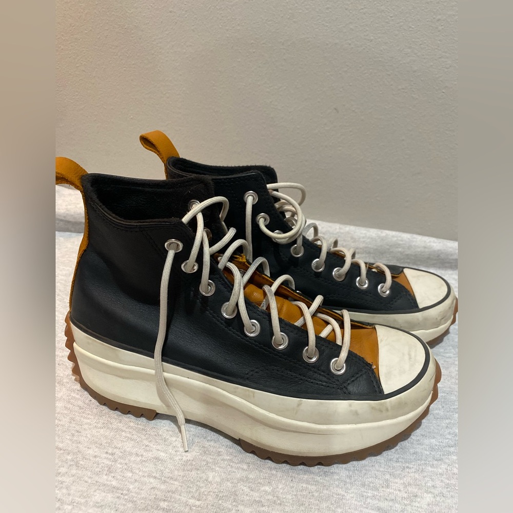 Platform black converse size 9.5 women’s